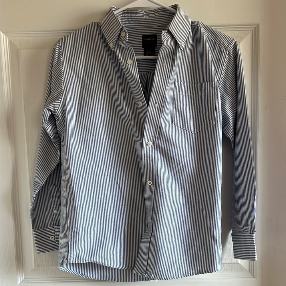 Arrow Boys Blue Striped Shirt